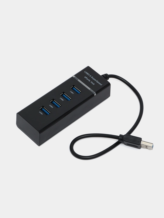 Хаб USB 3.0 Hub 4*1, портативный концентратор - 