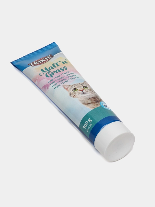 Паста для выведения шерсти из желудка TRIXIE мальт паста с травой, 100 г