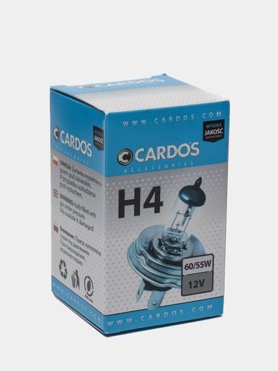 Лампа галогеновая Cardos Halogen H4 60/55W P43t — K2SHOP-P04A25B