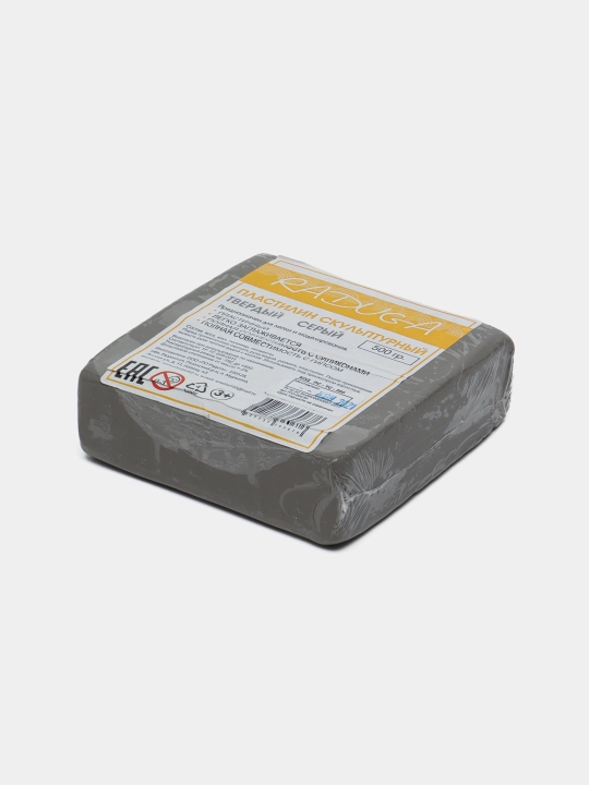 Plastilin haykaltarosh "Raduga" kulrang qattiq 500 gr