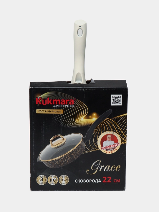 Tova Kukmara Gratsiya shisha qopqoq bilan, yopishmaydigan