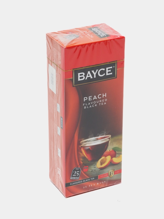 Qora choy Bayce Peach TB Zarfsyz, 25 paketcha