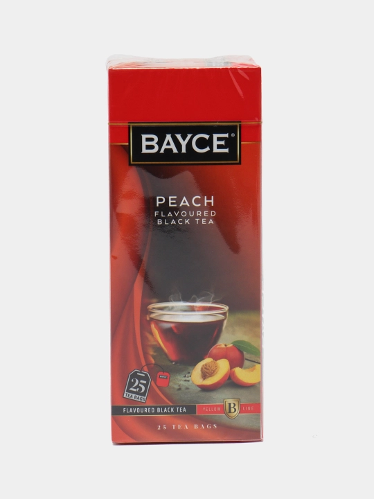 Qora choy Bayce Peach TB Zarfsyz, 25 paketcha - 