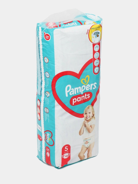 Подгузники-трусики для детей Pampers Pants 5 размер, 12-17 кг, 48 шт