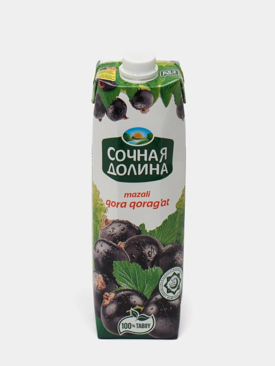 Sharbat Sochnaya Dolina Qora qorag'at, 1 litr