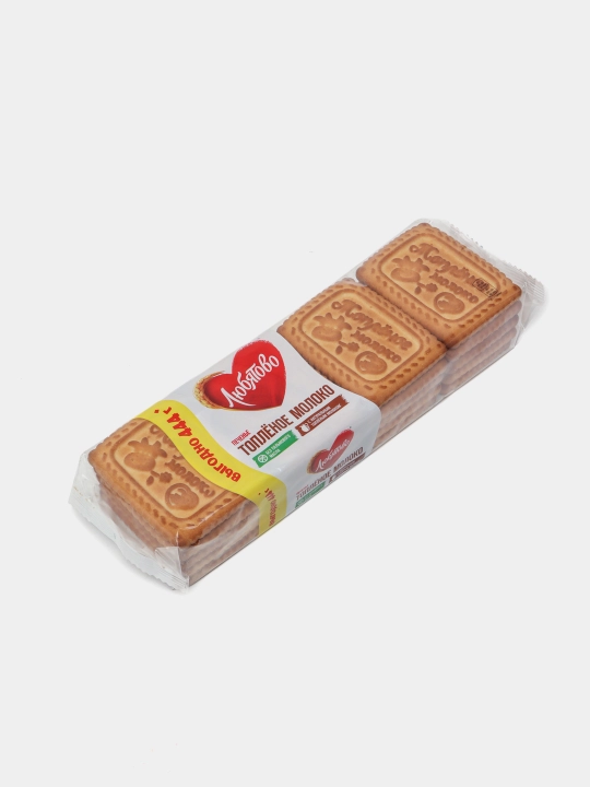 Shakarli pechenye Lyubyatovo, eritilgan sut, 444 g