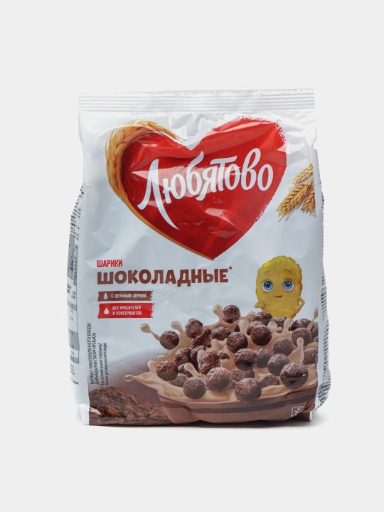 Tayyor nonushta Lyubyatovo, shokoladli sharlar, 200 g - 