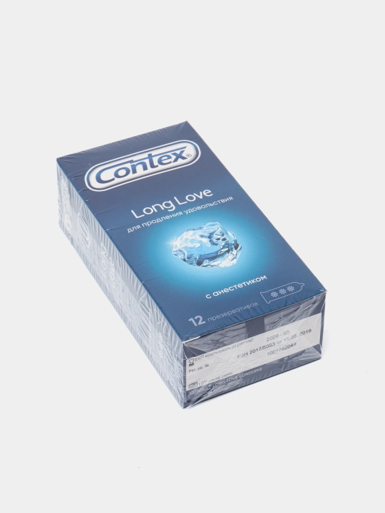 Презервативы Contex Long Love, с анестетиком, 12 шт