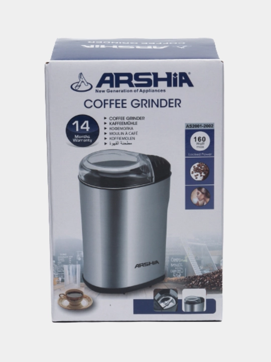 Elektr kofe maydalagich Arshia Kofemolka, qahva, ziravorlar, murch uchun, 160 Vt, 60 gr