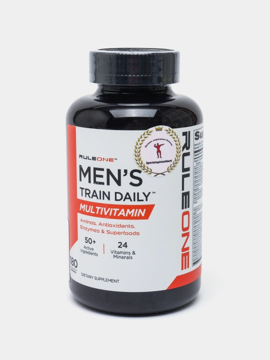 Витамины для мужчин, мультивитамины Rule1 Men's Train Daily, 180 таблеток - 