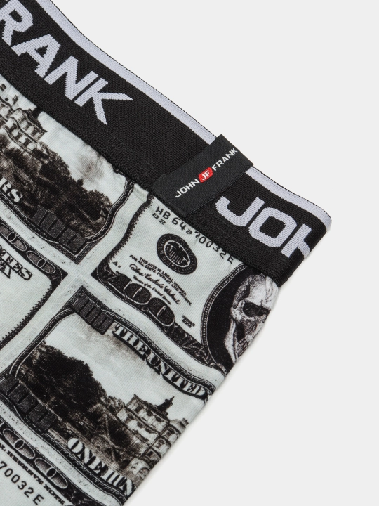 Мужские трусы John Frank боксеры, из хлопка, для мужчин, S-XXL