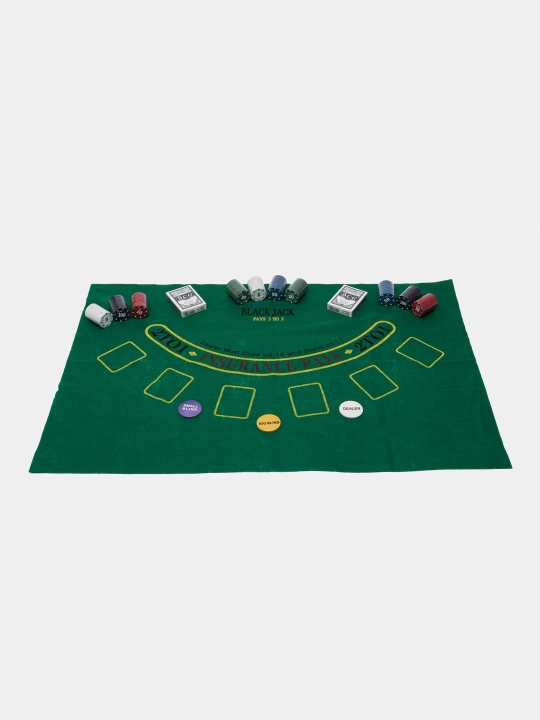Poker uchun to'plami Texas Hold'em Poker Set, nominal qiymati bo'lgan 200 ta fishka