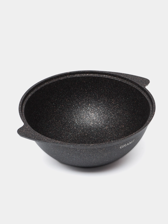 Казан для плова Kukmara, со стеклянной и не стеклянной крышкой, Granit Ultra 