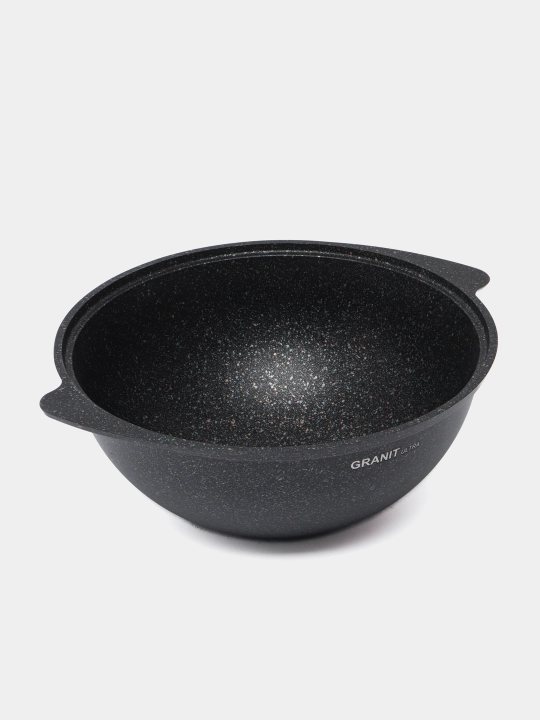 Казан для плова Kukmara, со стеклянной и не стеклянной крышкой, Granit Ultra 