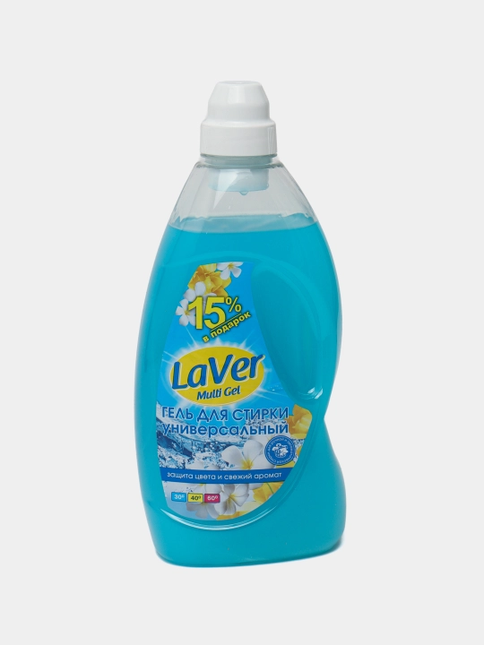 Гель для стирки LaVer Multi Gel с мерной крышкой для любых тканей, 1.15 л