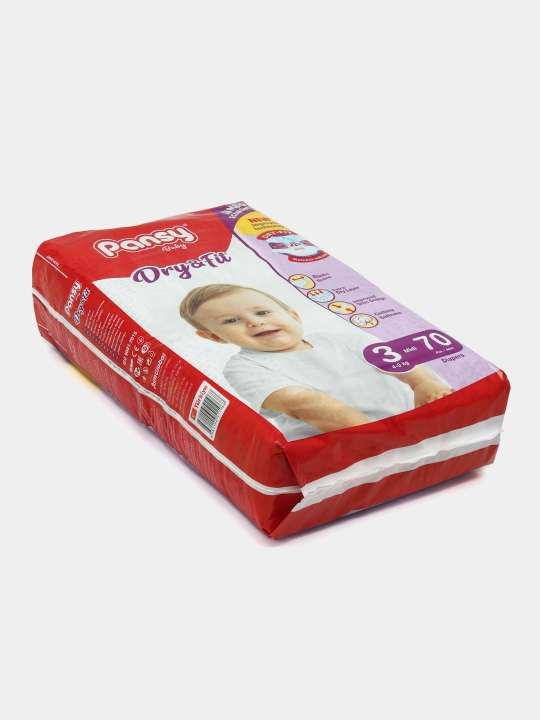 Tagliklar Pansy Jumbo Midi 3, 4-9 kg, 70 dona