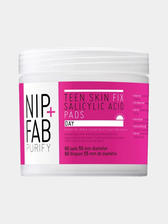 Дневные отшелушивающие подушечки для лица Nip+Fab, с алоэ вера