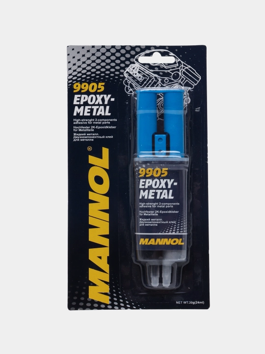 Yelim epoksid ikki komponentli Mannol Epoxy-Metal va Plastik 9905, 30 g