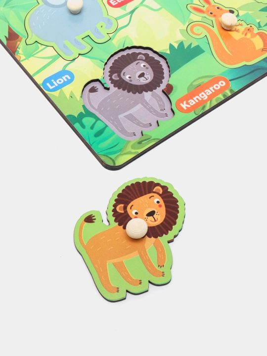 Yog'och pazl sorter Zoo
