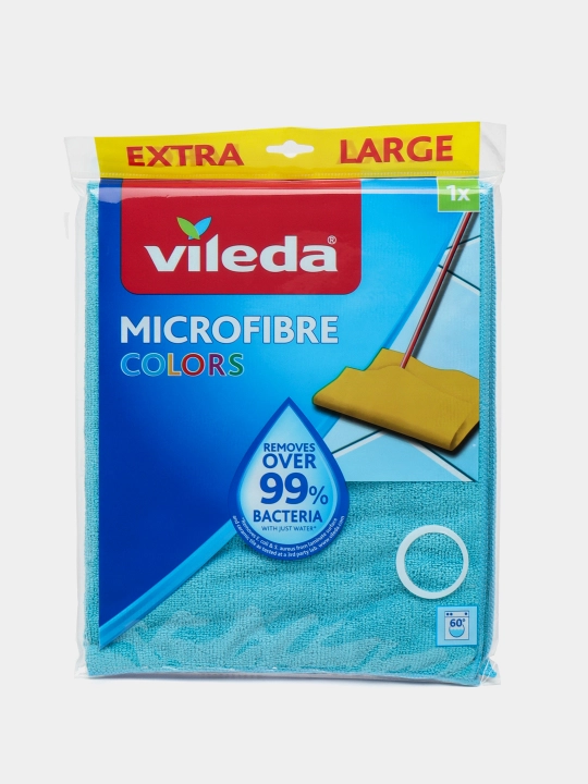 Vileda Colors pol uchun mikrofibradan tayyorlangan, shimib oluvchi, mustahkam, 1 dona