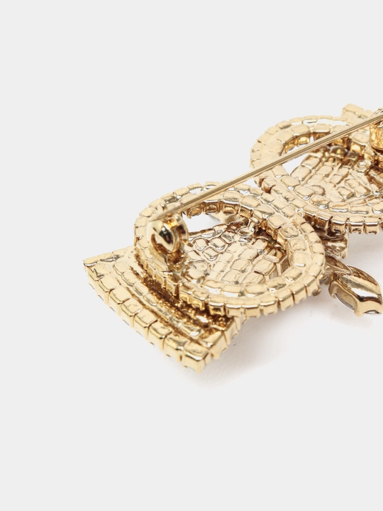 Ribbon ayollar to'g'nog'ichi toshlari rangi Gold