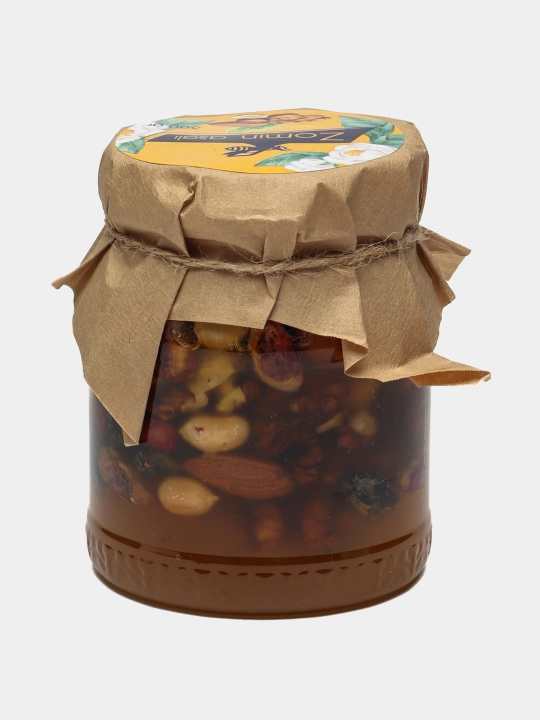 Yong'oqli asal Zomin, 330 g