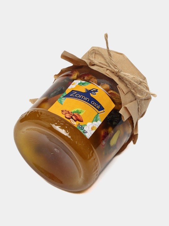 Yong'oqli asal Zomin, 330 g