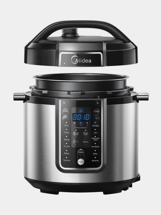 Супермощная мультиварка-скороварка Midea, чаша 5.7 л