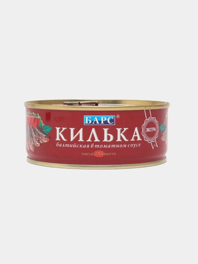 Килька Барс балтийская в томатном соусе , 250 г — БЕКАЛЕЯ-P04FD0D