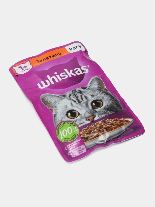 Влажный корм Whiskas для кошек, 24 шт
