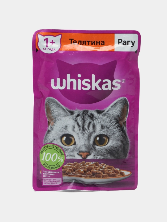 Влажный корм Whiskas для кошек, 24 шт - 