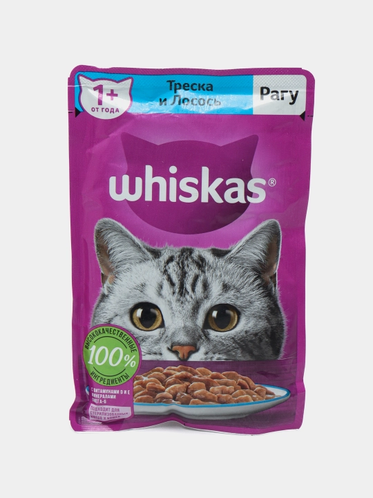 Влажный корм Whiskas для кошек 24 шт - 