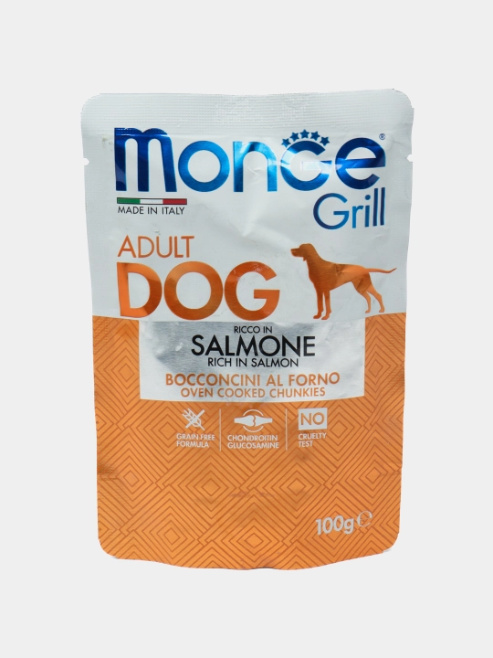 Nam ovqat Monge Grill (losos go'shti bo'laklari) 100g - 