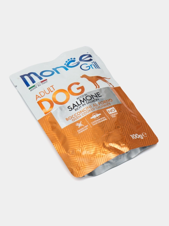 Monge Grill ho'l it ovqati (qizil ikra go'shti bo'laklari) 100g