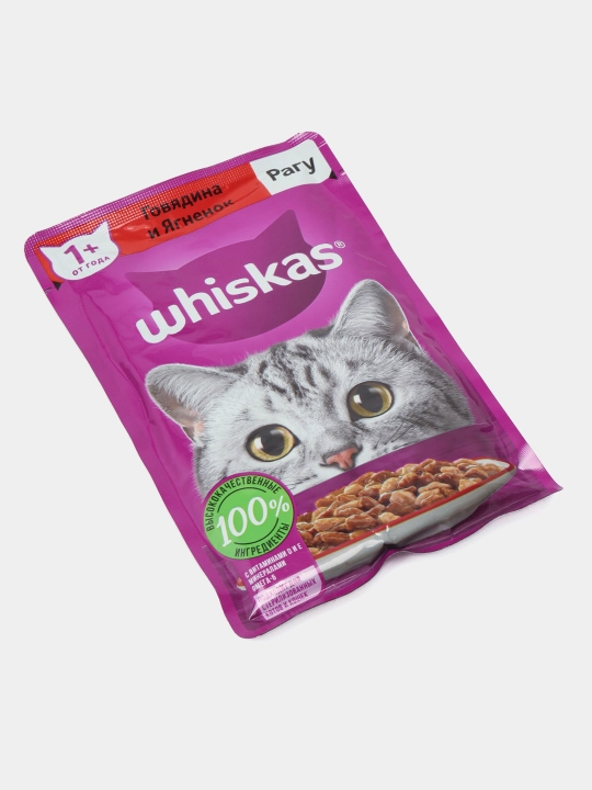 Влажный корм Whiskas для кошек 24 шт
