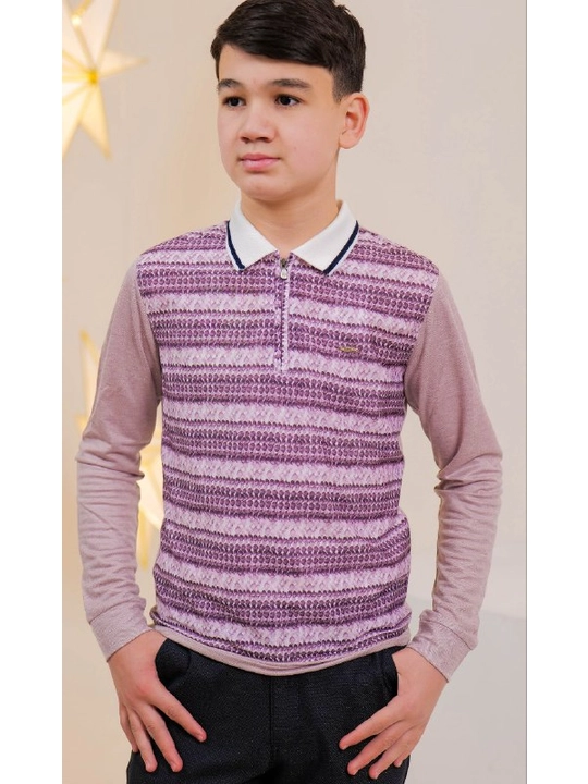 Ko'ylak polo yupqa uzun yengli, o'g'il bola uchun