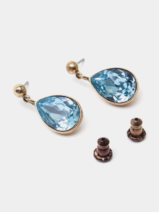 Серьги Nicoll с кристаллами Swarovski, цвет staro/zlato 