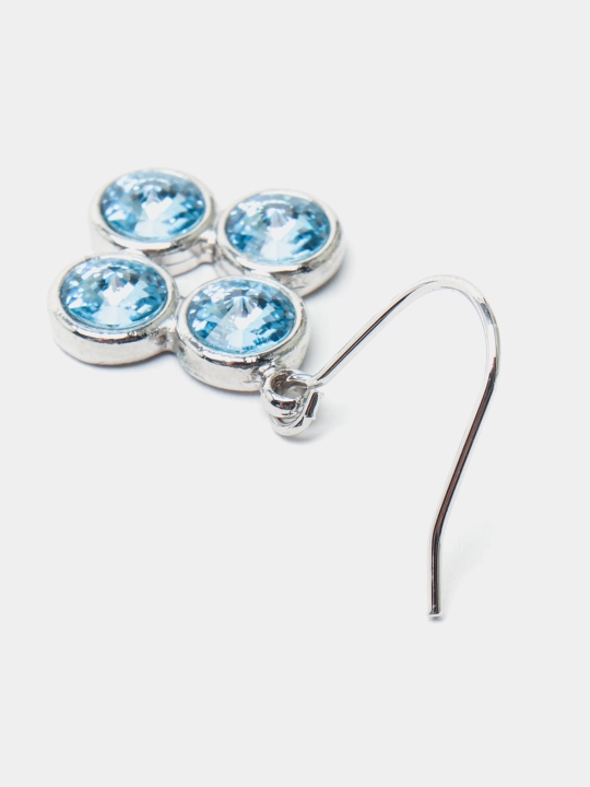 Ayollar ziragi toshlari Mini Rivoli 4' Rhodium rangli kristalli
