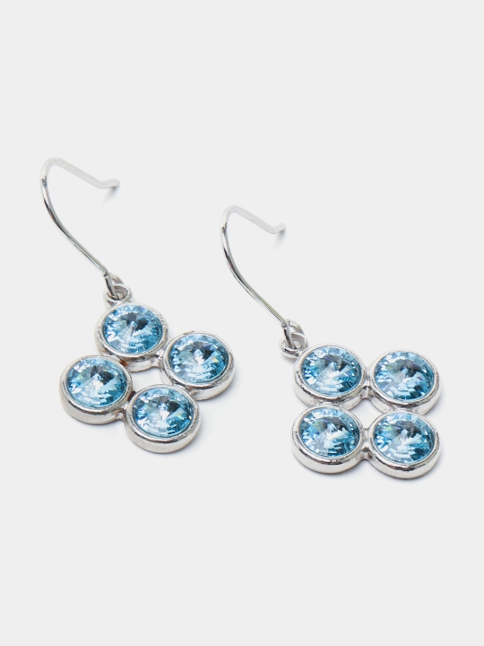 Ayollar ziragi toshlari Mini Rivoli 4' Rhodium rangli kristalli