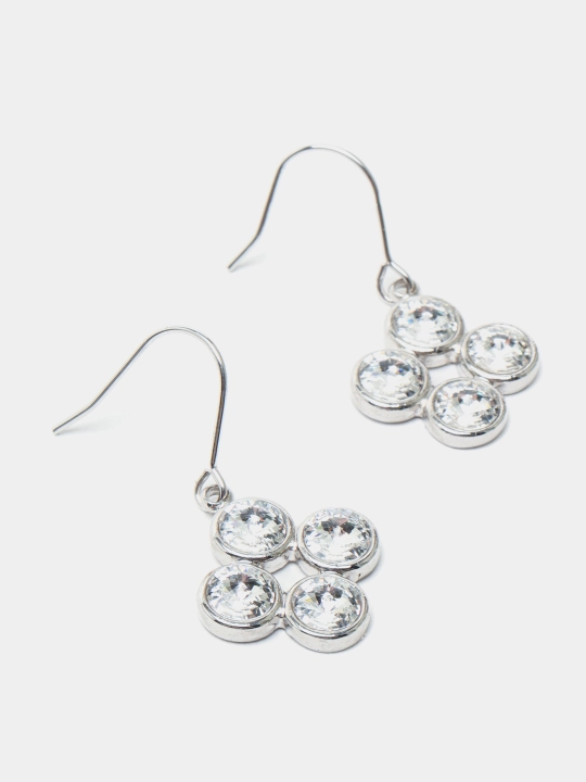 Ayollar ziragi toshlari Mini Rivoli 4' Rhodium rangli kristalli