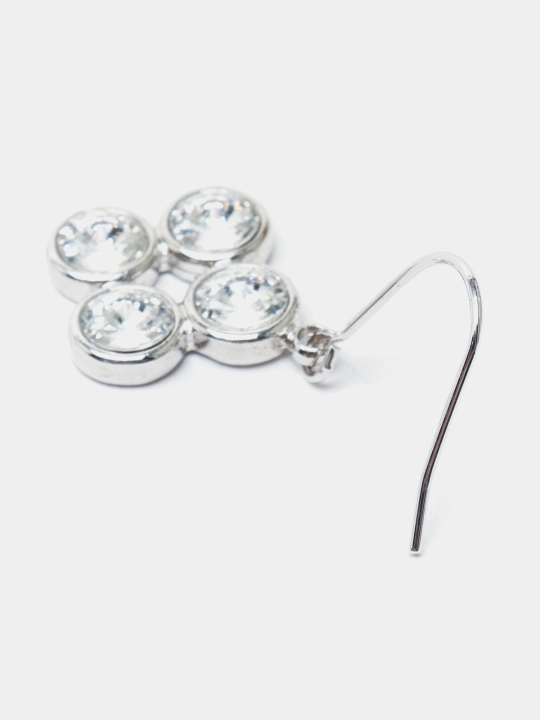 Ayollar ziragi toshlari Mini Rivoli 4' Rhodium rangli kristalli