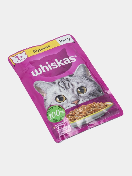 Влажный корм Whiskas для кошек, 24 шт