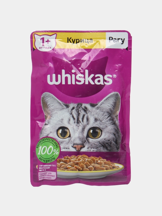 Влажный корм Whiskas для кошек, 24 шт - 