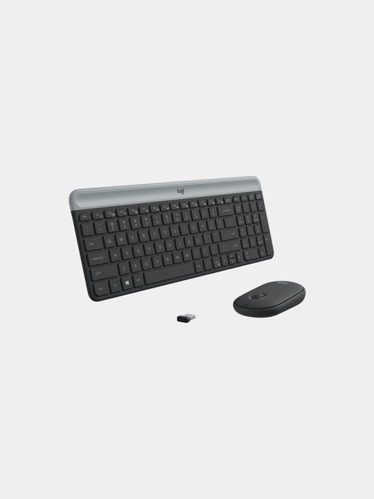 Клавиатура и мышь Logitech mk 470 slim combo, беспроводная