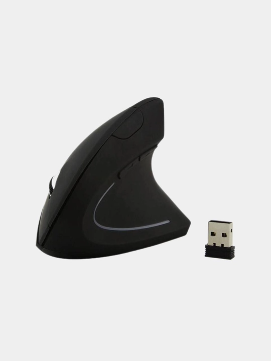 Vertikal optik sichqoncha, ergonomik, simsiz