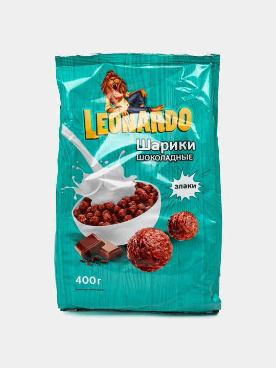 Шоколадные шарики Leonardo, готовый завтрак, 400 г - 