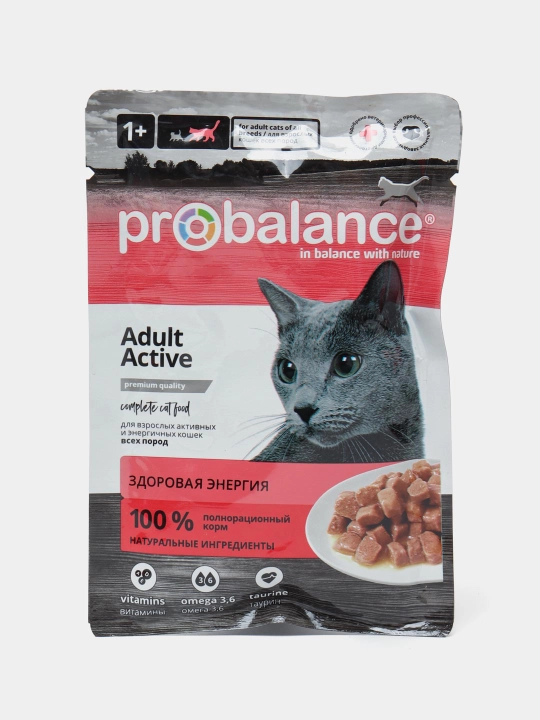 Влажный корм для взрослых кошек ProBalance, 24 шт - 