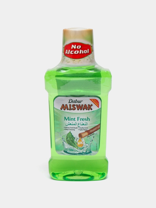 Dabur Miswak yalpizli - og'iz chayqash suvi, miswak va yalpiz qo'shilgan, 250 ml - 