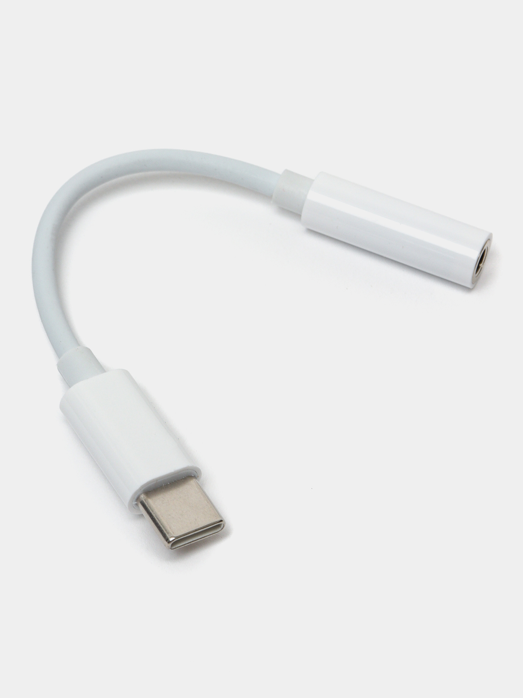 Купить Переходник USB TypeC/mini jack для Android, белый, 3.5 мм за