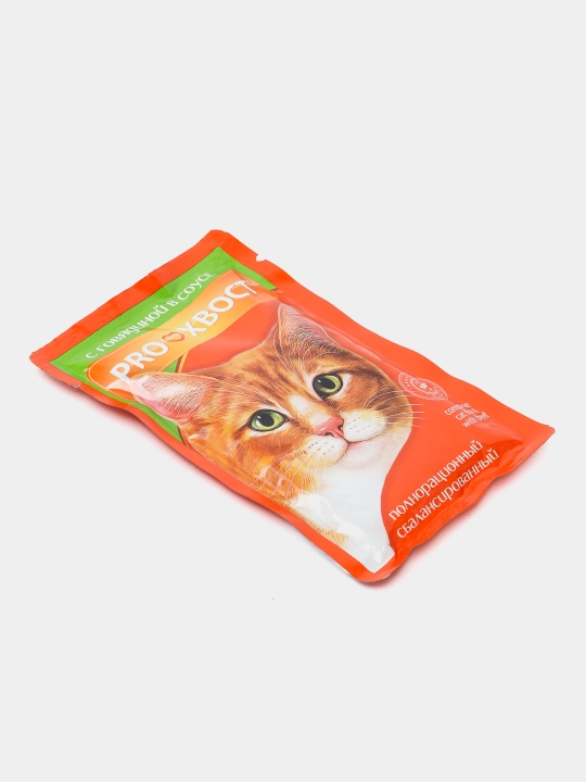 Sousdagi mol go'shti bilan PRO-Хвост konservali ovqat, 85 g, 24 шт